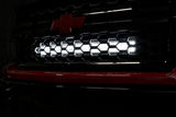 LED Light Kit Behind Grille Mount 30 Inch Black Dual Row White DRL Chevy Silverado 1500 (14-15) Rough Country