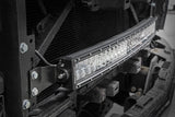 LED Light Kit Behind Grille Mount 30 Inch Black Dual Row White DRL Chevy Silverado 1500 (14-15) Rough Country