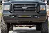 LED Light Kit Bumper Mount 20 Inch Black Dual Row White DRL Ford F-250/F-350 Super Duty (05-07) Rough Country