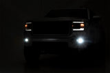 LED Light Kit Fog Mount 2 Inch Black Pair GMC Sierra 1500 2WD/4WD (14-15) Rough Country