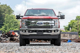 LED Light Kit Grille Mount 8 Inch Black Pair Ford F-250 Super Duty (17-19) Rough Country
