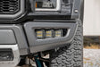 LED Light Kit Fog Mount Triple 2 Inch Black Pair Amber DRL Ford Raptor (17-20) Rough Country