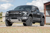 LED Light Kit Fog Mount Triple 2 Inch Black Pair Amber DRL Ford Raptor (17-20) Rough Country