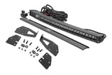 LED Light Kit Grille Mount 30 Inch Black Single Row White DRL Ford Raptor (17-20) Rough Country