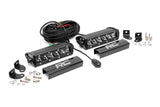 6 Inch Chrome Series LED Light Bar Single Row Pair Rough Country