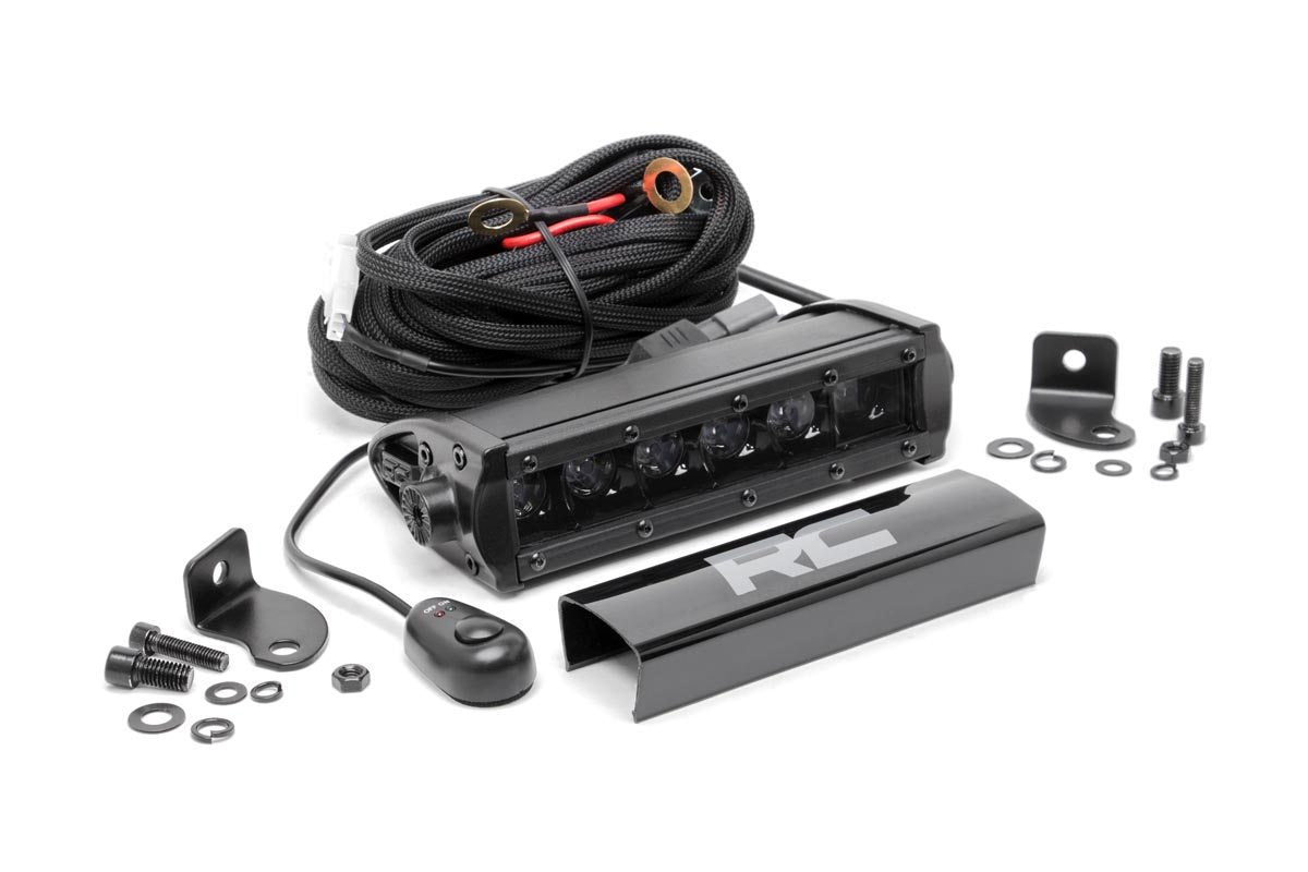 6 Inch Black Series LED Light Bar Single Row Rough Country