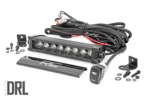 8 Inch Black Series LED Light Bar Single Row Amber DRL Rough Country