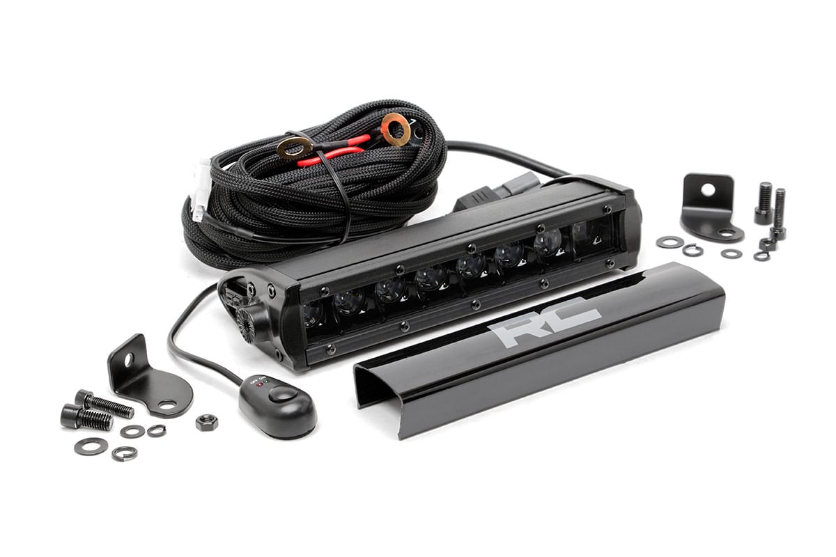 8 Inch Black Series LED Light Bar Single Row Rough Country