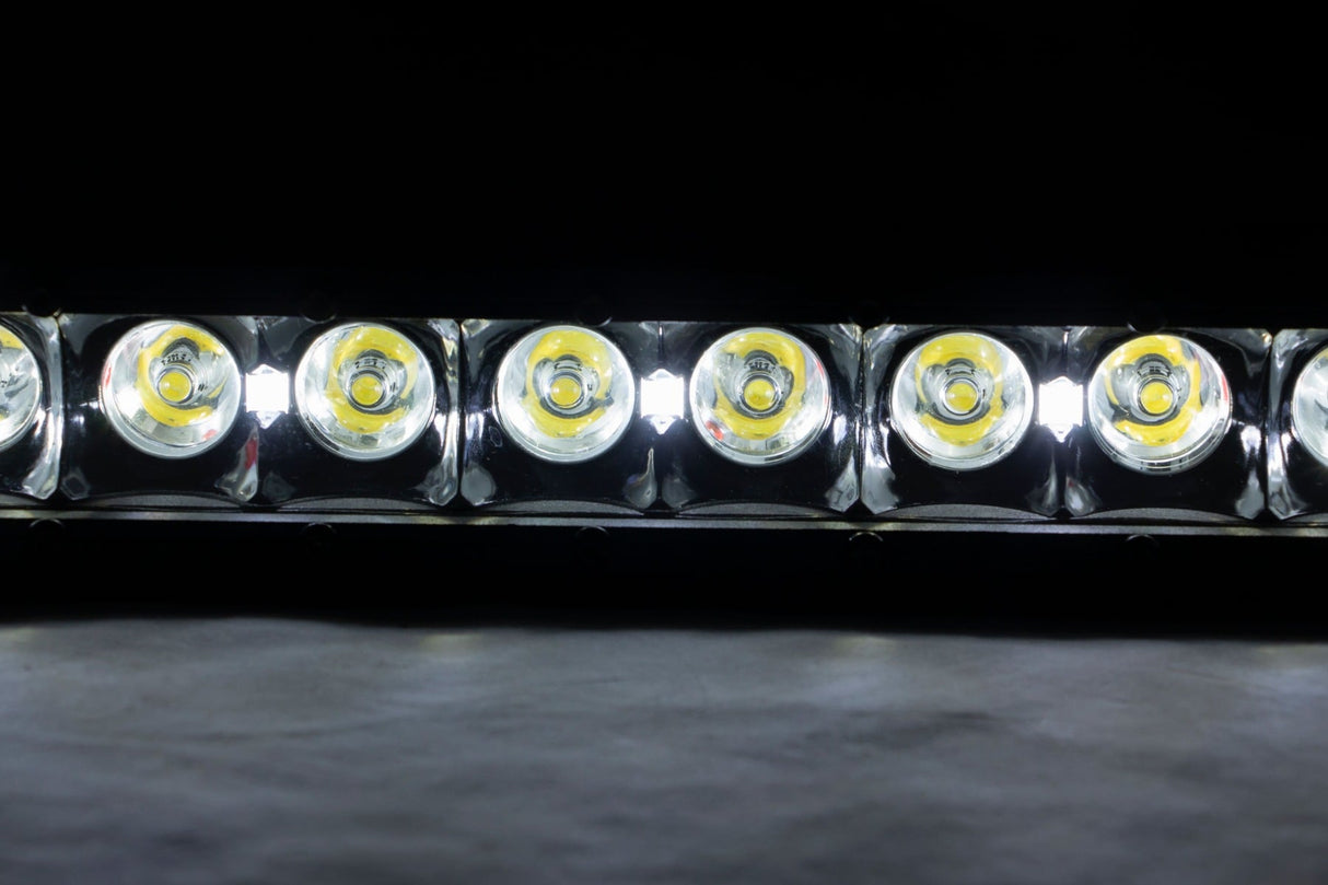 8 Inch Black Series LED Light Bar Single Row Cool White DRL Pair Rough Country