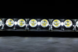 8 Inch Black Series LED Light Bar Single Row Cool White DRL Pair Rough Country