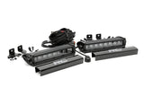 8 Inch Black Series LED Light Bar Single Row Pair Rough Country