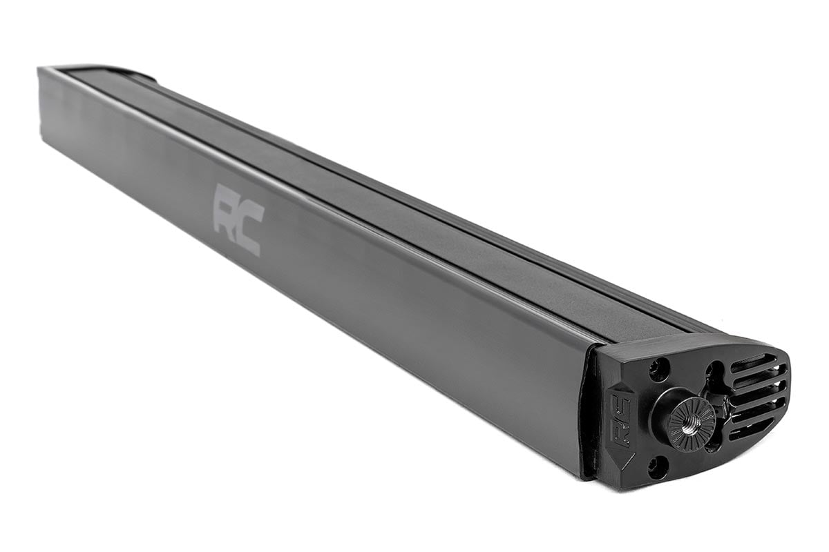 30 Inch Black Series LED Light Bar Single Row Cool White DRL Rough Country