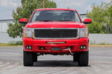 LED Light Kit Fog 2 Inch Black Pairs x2 Amber DRL Chevy Silverado 1500/2500HD/3500HD Rough Country