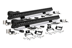 LED Light Kit Grill Mount 30 Inch Black Single Row Pair Ford F-250/F-350 Super Duty (11-16) Rough Country