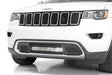 LED Light Kit Bumper Mount 20 Inch Black Dual Row White DRL Jeep Grand Cherokee WK2 (11-20) Rough Country