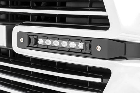 Dual 6in LED Grille Kit Black Slimline Ram 1500 2WD/4WD (2019-2024) Rough Country