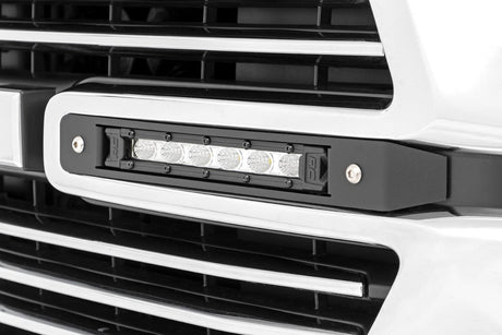 Dual 6in LED Grille Kit Chrome Slimline Ram 1500 2WD/4WD (2019-2024) Rough Country
