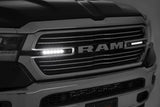 Dual 6in LED Grille Kit Chrome Slimline Ram 1500 2WD/4WD (2019-2024) Rough Country