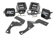 LED Light Kit Ditch Mount 2 Inch Black Spot Pair Toyota 4Runner (10-24) Rough Country