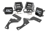 LED Light Kit Ditch Mount 2 Inch Black Spot Pair Toyota 4Runner (10-24) Rough Country