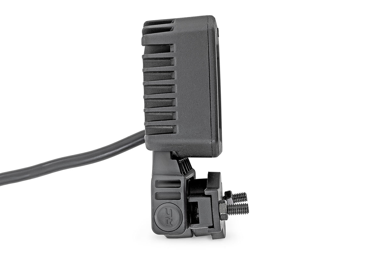 Black Series LED Light Pair 2 Inch Flood Swivel Mount Rough Country