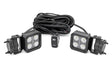 Black Series LED Light Pair 2 Inch Flood Swivel Mount Rough Country