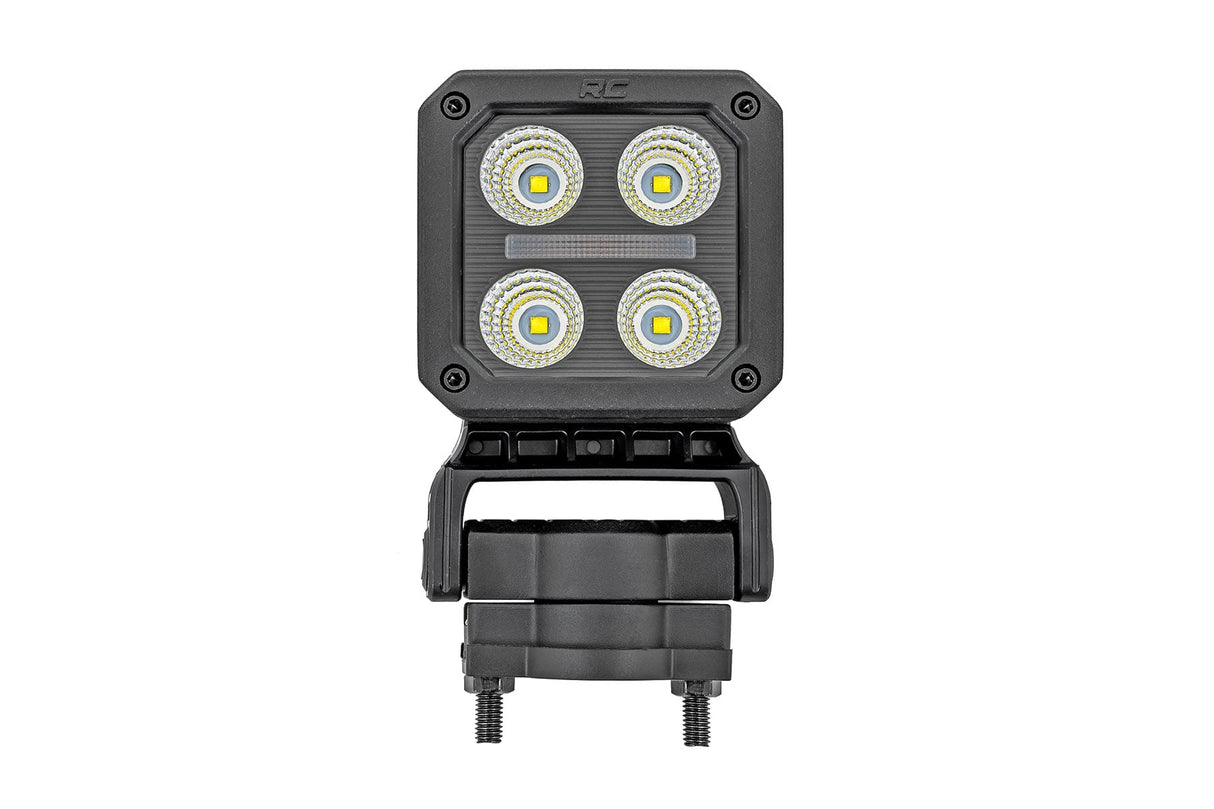 Black Series LED Light Pair 2 Inch Flood Swivel Mount Rough Country