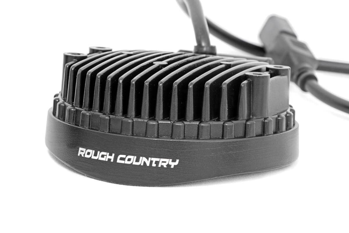 4 Inch Chrome Series LED Light Round Pair Rough Country