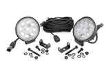 4 Inch Chrome Series LED Light Round Pair Rough Country