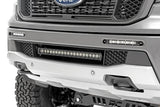 LED Light Kit Bumper Mount 20 Inch Black Single Row Ford Ranger (19-23) Rough Country