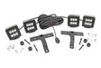 Quad LED Light Kit Cowl Mount 2 Inch Black Pairs Spot Jeep Gladiator JT/Wrangler JL (18-26) Rough Country