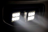 LED Light Kit Fog Mount Dual 2 Inch Black Pairs SAE Ford F-150 (15-17) Rough Country