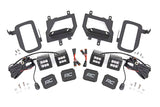LED Light Kit Fog Mount Dual 2 Inch Black Pairs Spot Ford F-150 (15-17) Rough Country