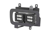 LED Light Kit Fog Mount Dual 2 Inch Black Pairs Spot Ford F-150 (15-17) Rough Country