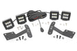 LED Light Kit Ditch Mount Dual 2 Inch Black Pairs Spot Toyota Tundra (14-21) Rough Country