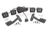 LED Light Kit Ditch Mount Dual 2 Inch Black Pairs Amber DRL Toyota Tundra (14-21) Rough Country