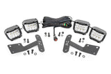 LED Light Kit Ditch Mount 3 Inch OSRAM Wide Toyota Tundra 2WD/4WD (14-21) Rough Country