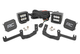 LED Light Kit Ditch Mount 2 Inch Black Pair Spot Chevy Silverado 1500 (19-26) Rough Country