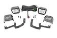 LED Light Kit Ditch Mount 3 Inch OSRAM Wide Chevy Silverado 1500 (19-26) Rough Country