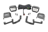 LED Light Kit Ditch Mount 3 Inch OSRAM Wide Chevy Silverado 1500 (19-26) Rough Country