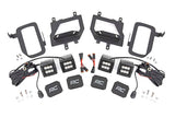 LED Light Kit Fog Mount Dual 2 Inch Black Pairs Spot/Flood Ford F-150 (15-17) Rough Country