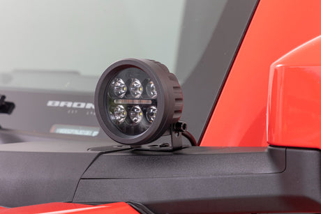 Black Series Round LED Light Pair 3.5 Inch Amber DRL Rough Country