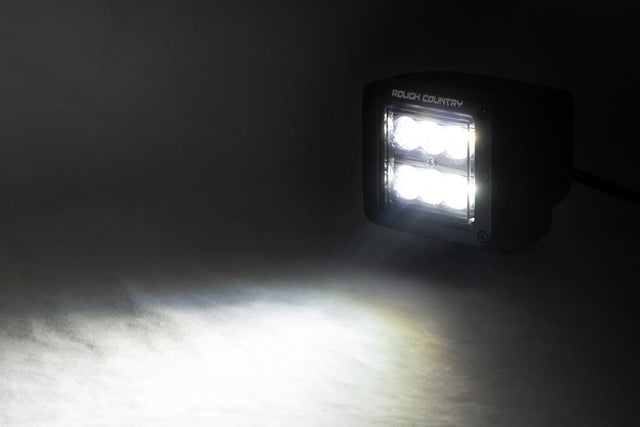 2 Inch Black Series LED Light Pods Spot Square Rough Country