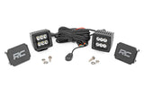 2 Inch Black Series LED Light Pods Spot Square Rough Country