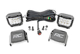 3 Inch Chrome Series LED Lights Wide Angle Osram Pair Rough Country