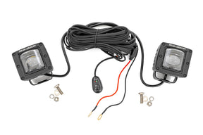 2 Inch Black Series LED Light Pods SAE Fog Yellow Rough Country