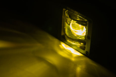 2 Inch Black Series LED Light Pods SAE Fog Yellow Rough Country