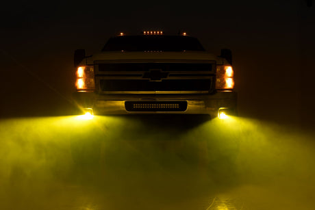 2 Inch Black Series LED Light Pods SAE Fog Yellow Rough Country
