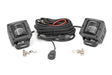 2 Inch Black Series LED Light Pods SAE Fog Pair Rough Country