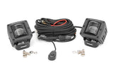 2 Inch Black Series LED Light Pods SAE Fog Pair Rough Country